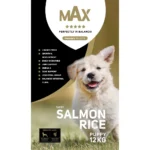 Max Puppy Pressed Kibble Salmon & Rice 12 kg - Image 3