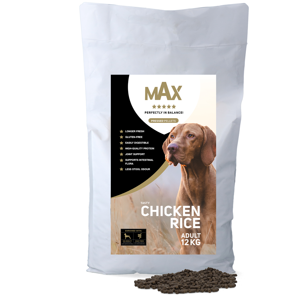 Max Adult Pressed Kibble Chicken & Rice 12 kg