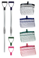 Shaving fork with handle Black