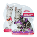 Pawise Kitten Harness With Leash Pink/Purple