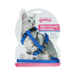 Pawise Kitten Harness With Leash Red/Blue M - Image 3