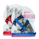 Pawise Kitten Harness With Leash Red/Blue L