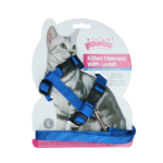 Pawise Kitten Harness With Leash Red/Blue L - Image 3