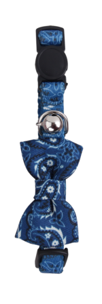 Pawise Cat Collar With Bowknot Blue