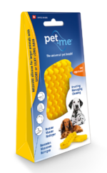 Pet+Me Dog Hair Brush Short hair Yellow