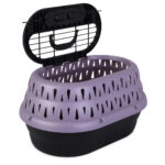 Petmate Top Load Cat Kennel Pearl Bubble Grape - Image 3