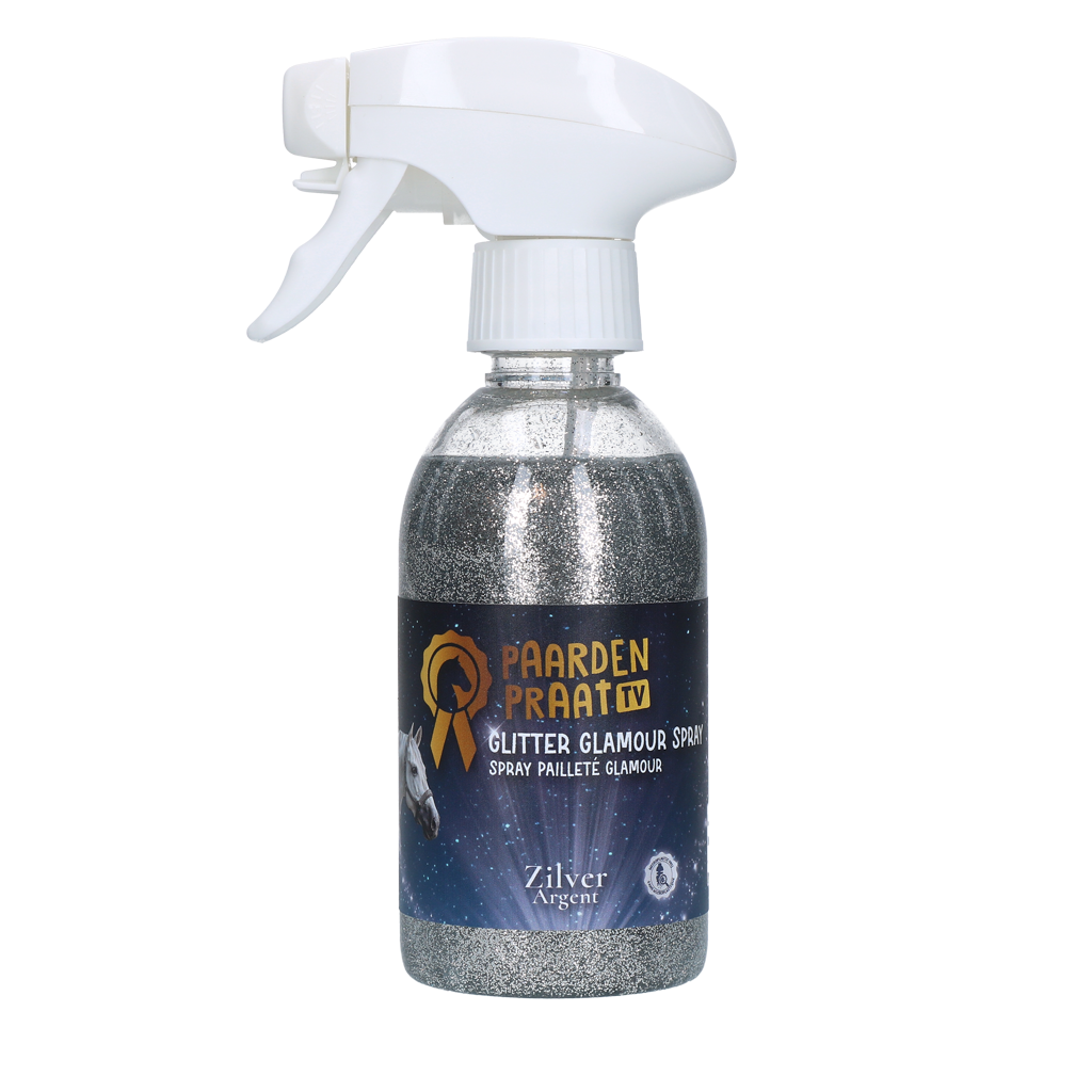 Paardenpraat TV Glitter Glamour Spray Silver