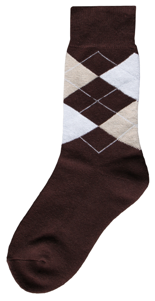 SOKK010C Equestrian Socks brown/beige/white 43-46 - Image 1