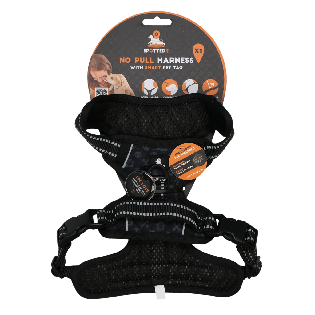 Spotted! Pro No Pull Harnas Dark Grey XS