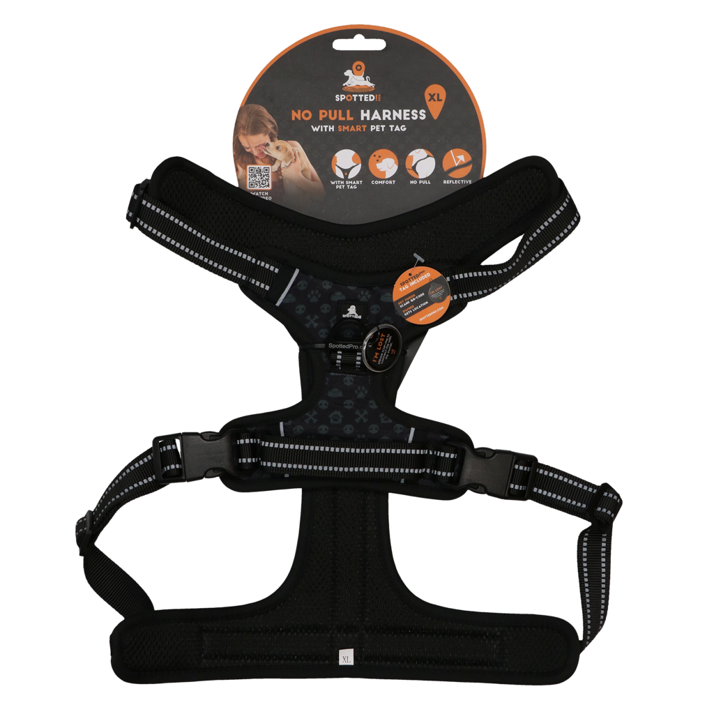 Spotted! Pro No Pull Harnas Dark Grey XL
