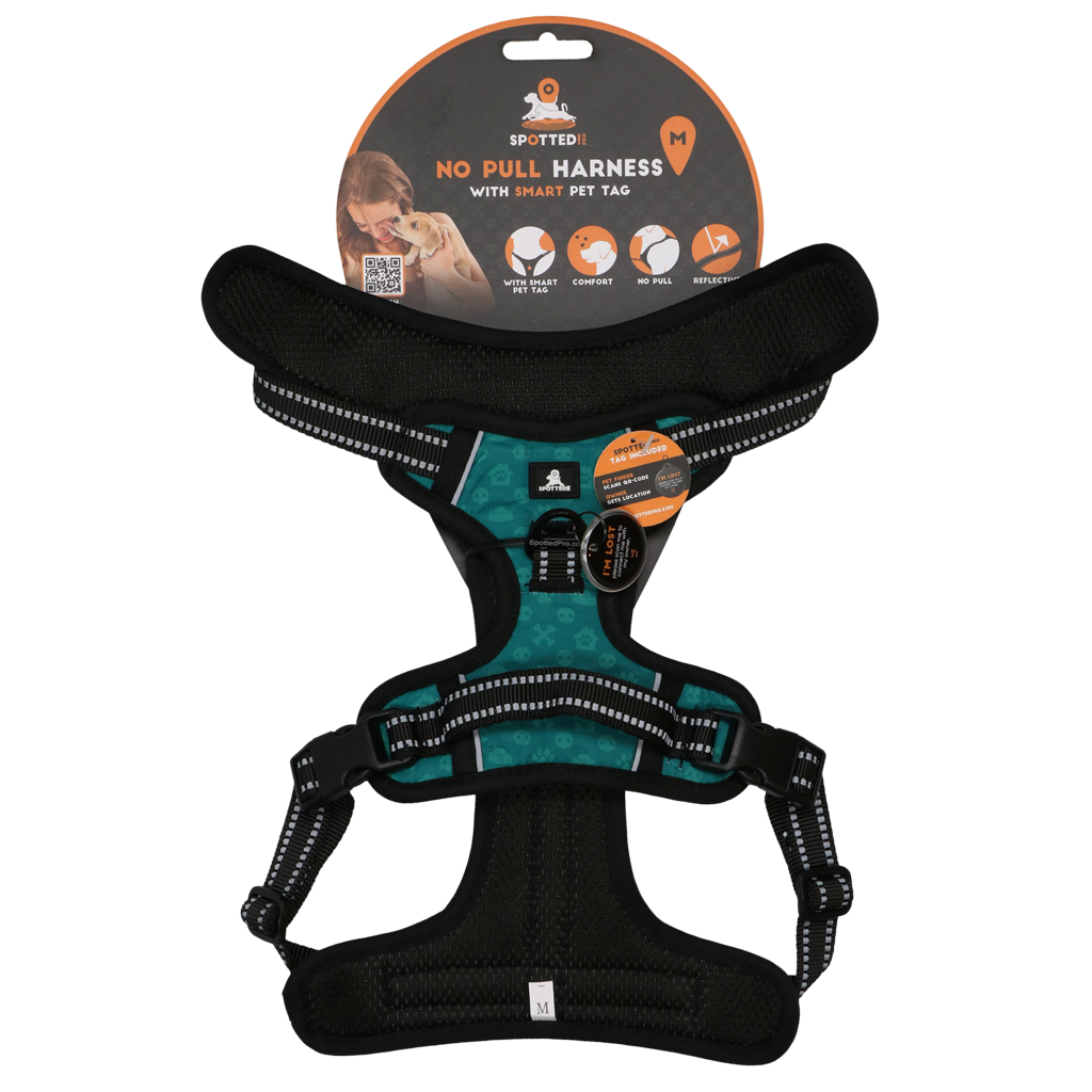 Spotted! Pro No Pull Harnas Green M