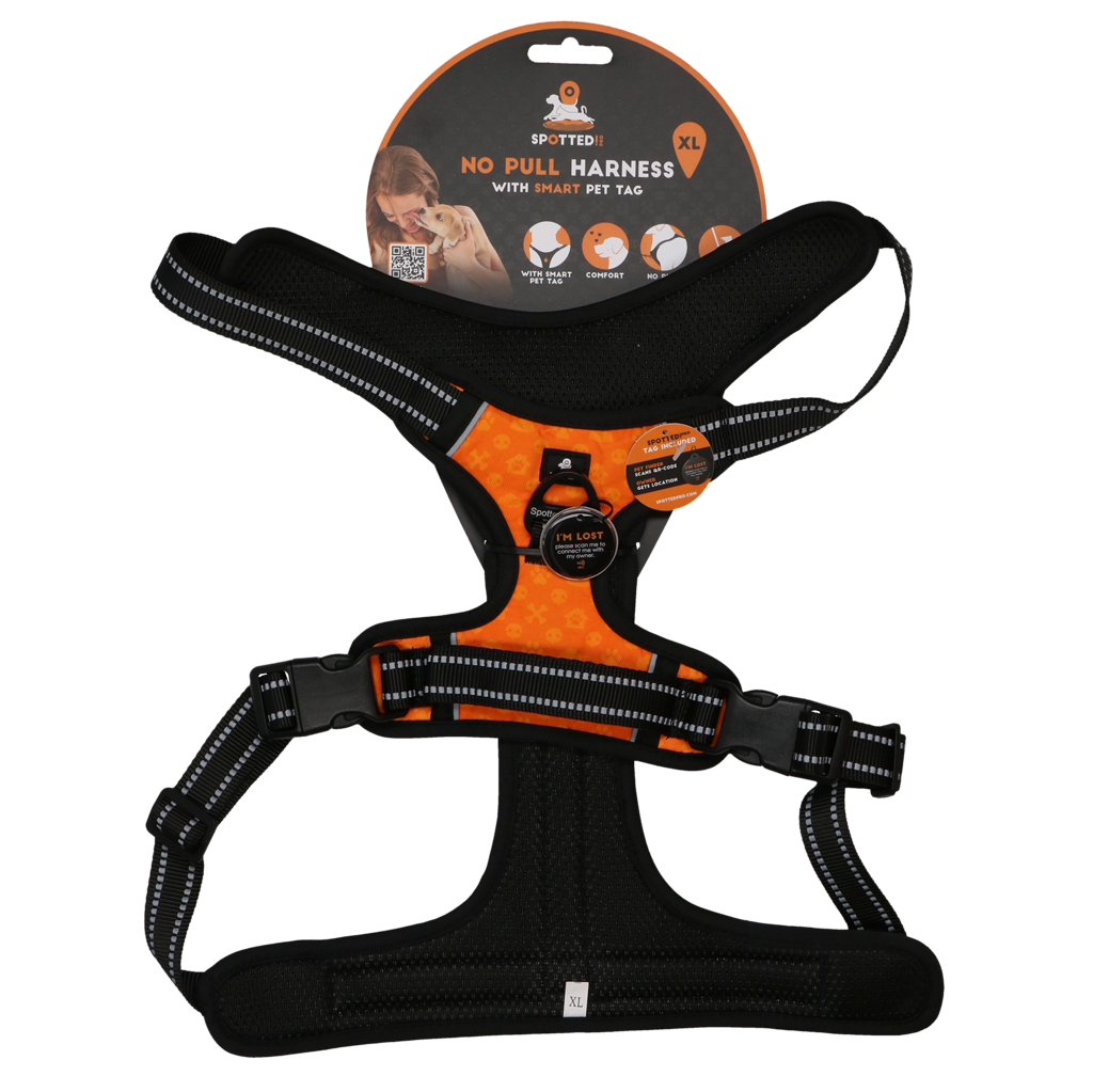 Spotted! Pro No Pull Harnas Orange XL