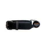 Spotted! Pro Leather Collar Black 3 x 55 cm