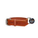 Spotted! Pro Leather Collar Cognac 2.5 x 50 cm