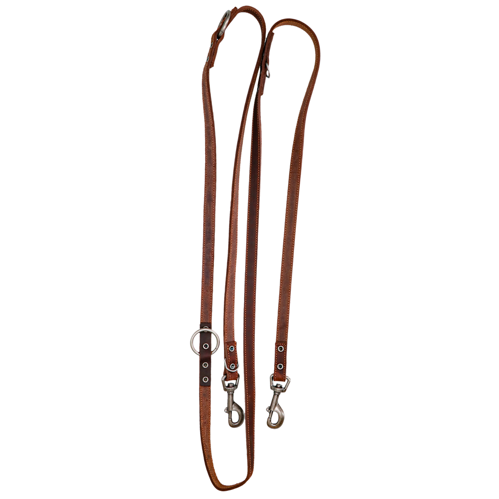 Spotted! Pro Leather Training Leash Brown 1.6 x 250 cm