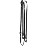 Spotted! Pro Leather Training Leash Black 2 x 250 cm