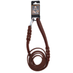 Spotted! Pro Leather Show Leash Brown 1 x 180 cm (Clip Hook) - Image 2