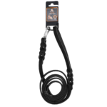 Spotted! Pro Leather Show Leash Black 1.6 x 180 cm (Clip Hook) - Image 2