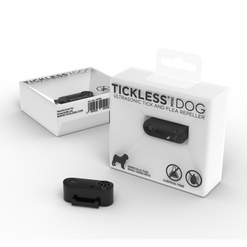 Tickless Mini Dog Rechargeable Black
