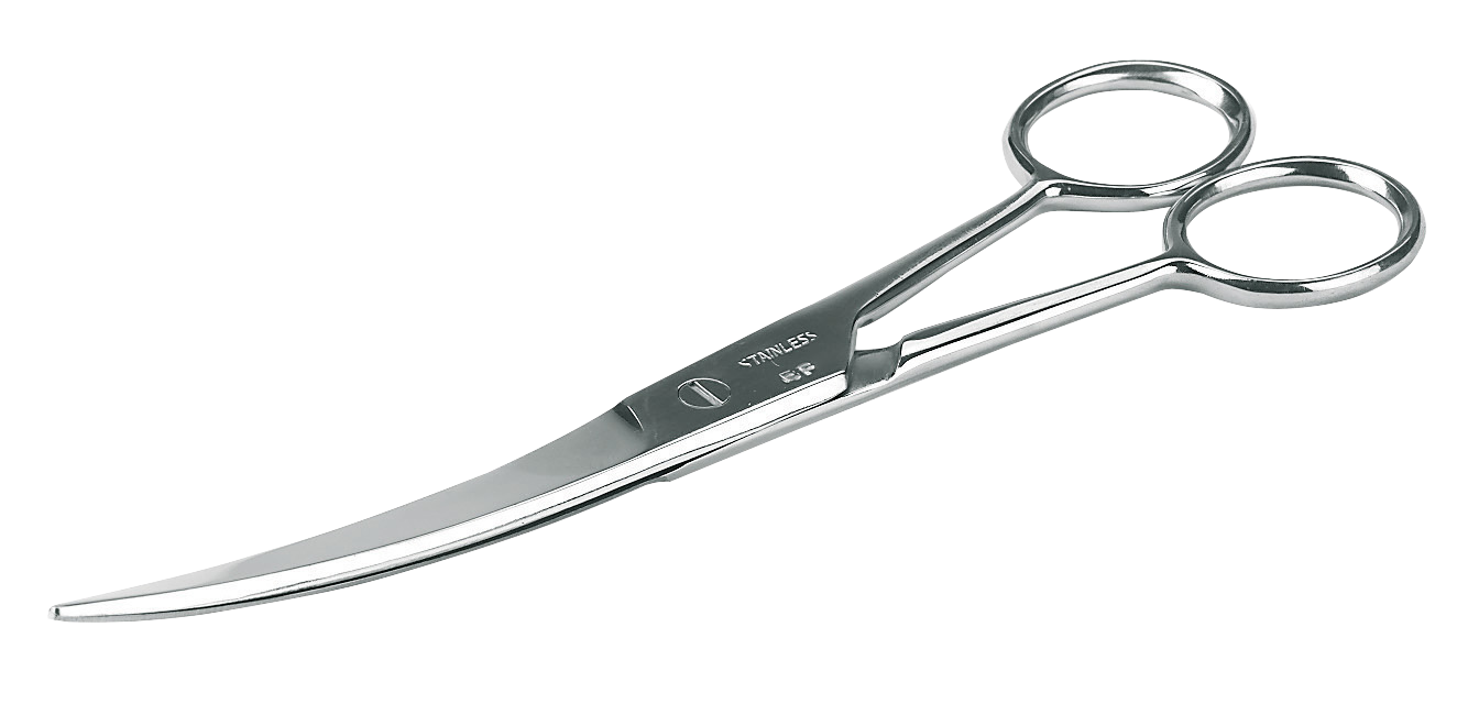 Marking scissors bent blades