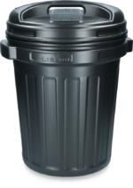 Storage Bucket with lid Black 40 litres Black - Image 2