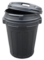 Storage Bucket with lid 70 litre Black - Image 3