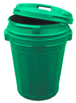 Storage Bucket with lid 70 litre Green - Image 2