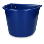 Feed trough 15 l with hooks Dark blue