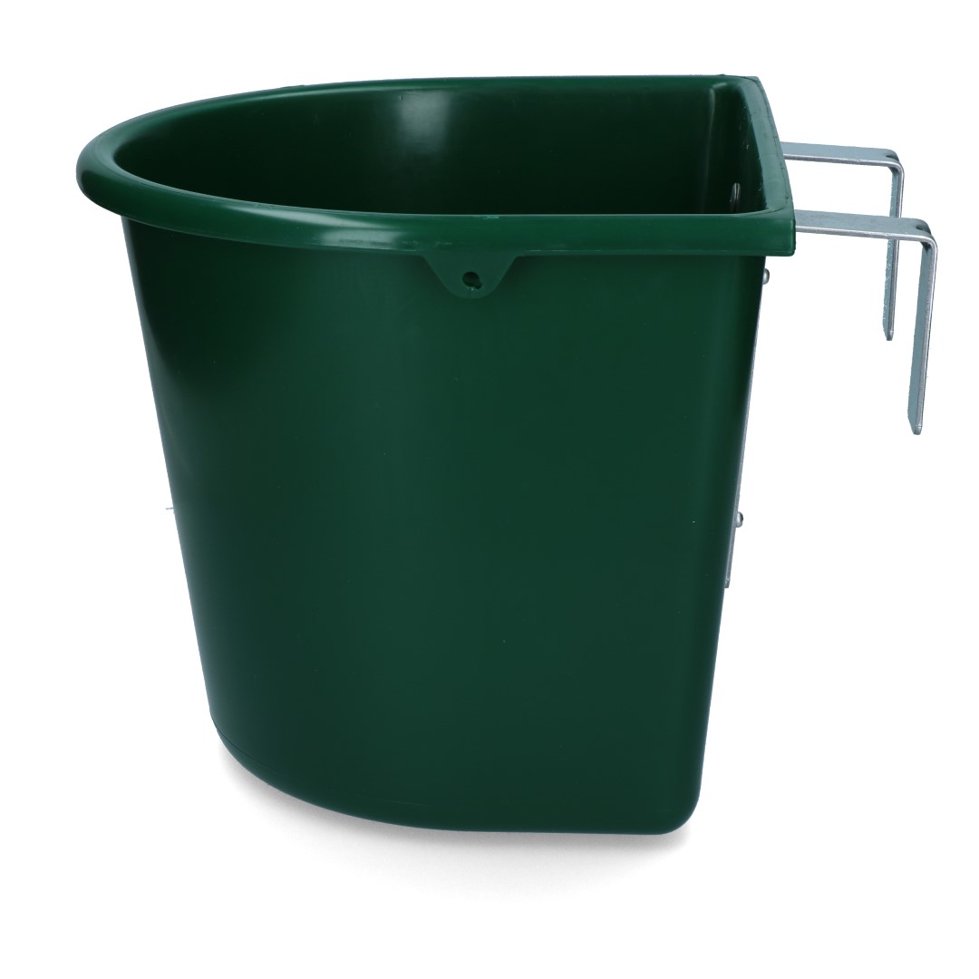 Feed trough 15 l with hooks Green