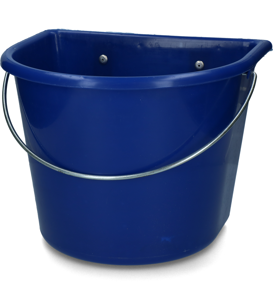 vPlast Manger Portable /w Hooks & Handle 15 l Dark blue