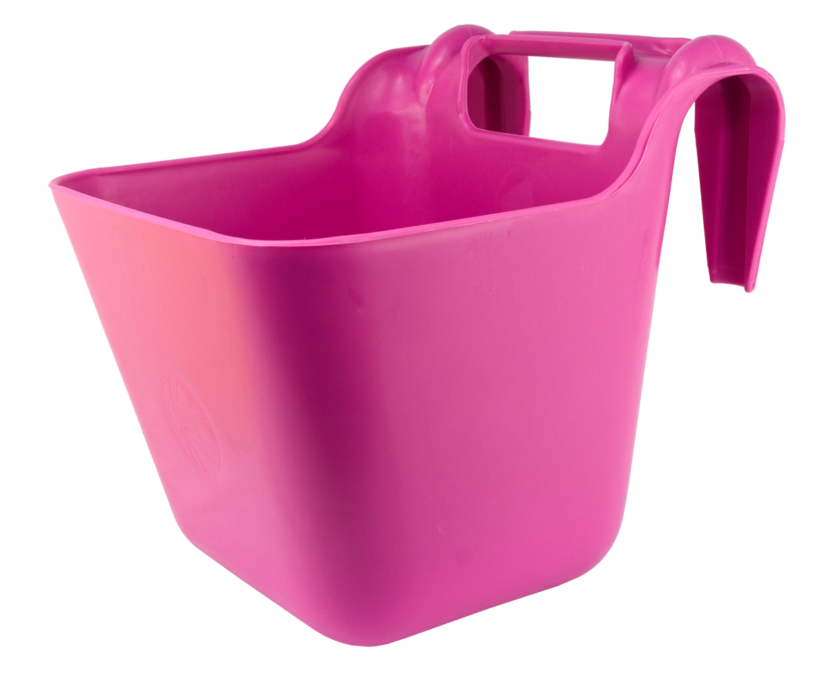 OK Plast Feed Trough with plastic hooks 14 l Pink
