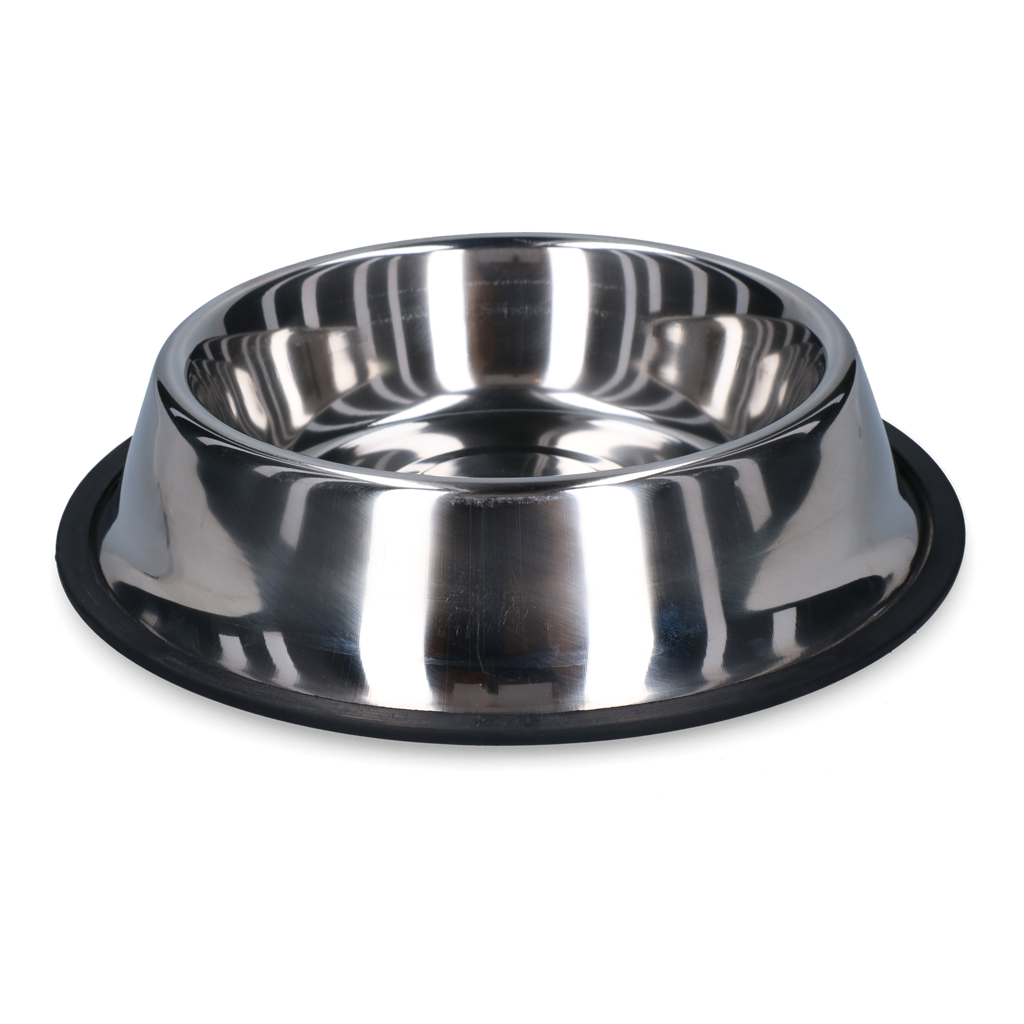 VOERB86006 Anti-slip Food & Drinking Bowl Stainless Steel 2,80 ltr Ø 33 cm - Image 1
