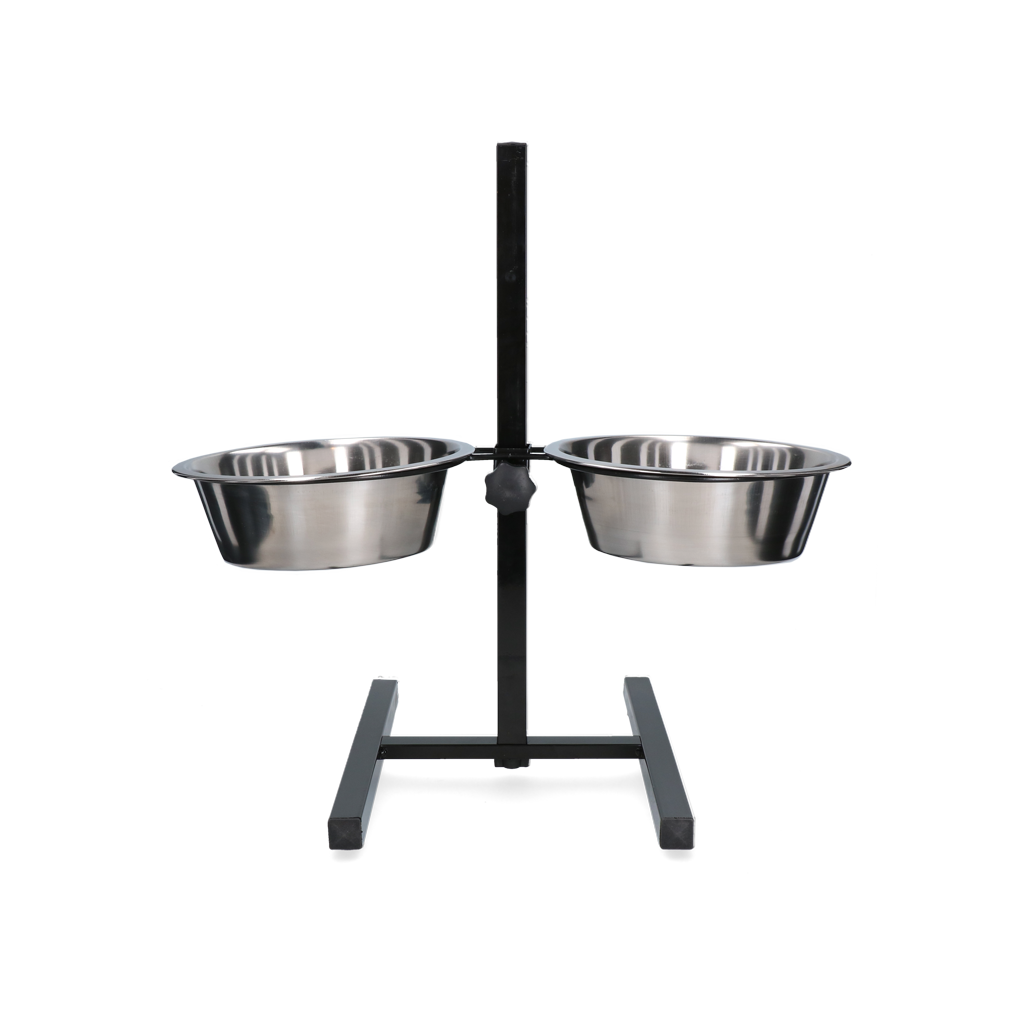 VOERB86025 Feed and drinking bowl stainless steel T-stand Ø 25 cm (2.8 l) - Image 1