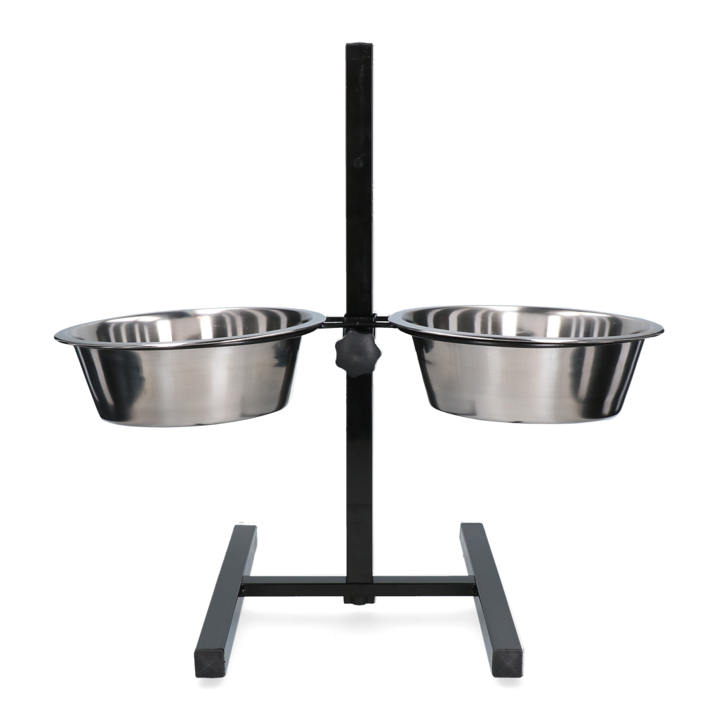 Feed and drinking bowl stainless steel T-stand Ø 28 cm (4 l)