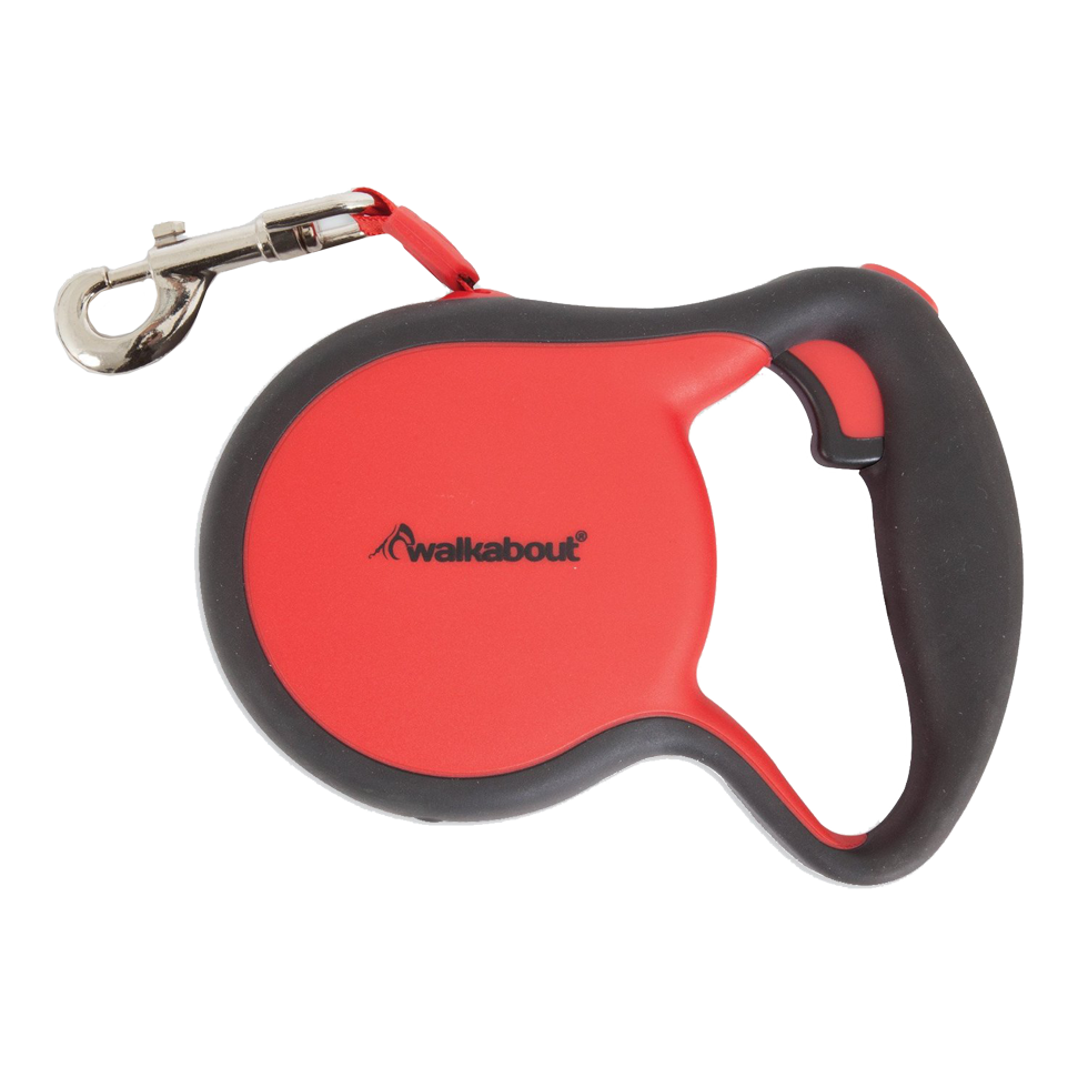 Walkabout Retractable Leash Red S