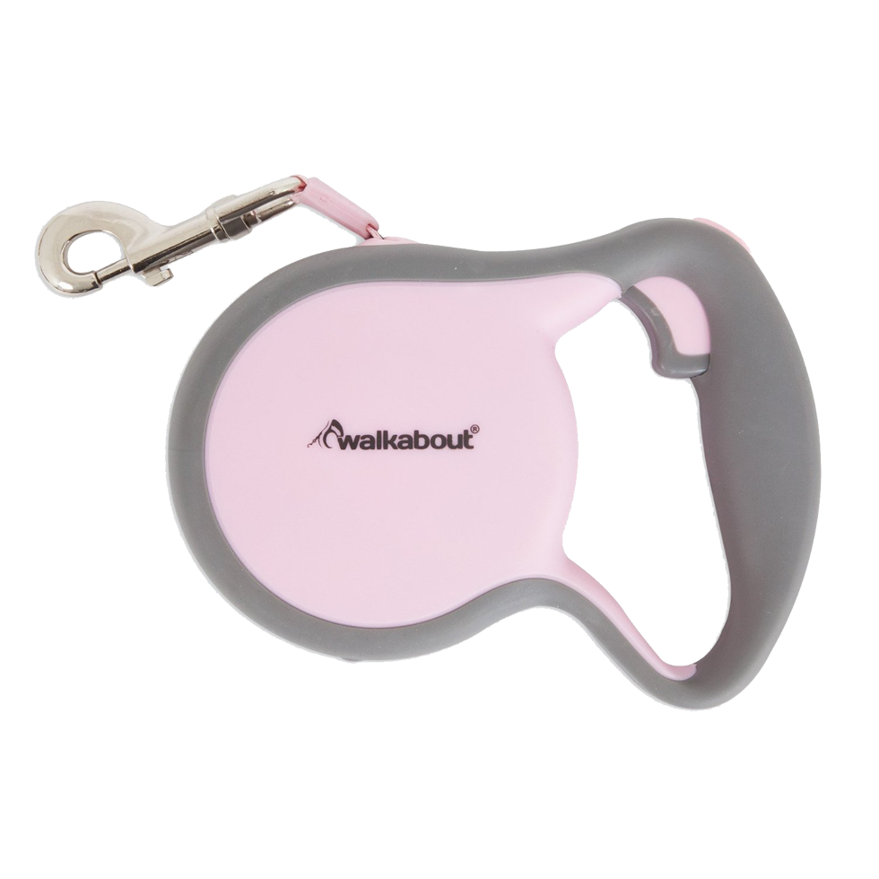 Walkabout Retractable Leash Pink L