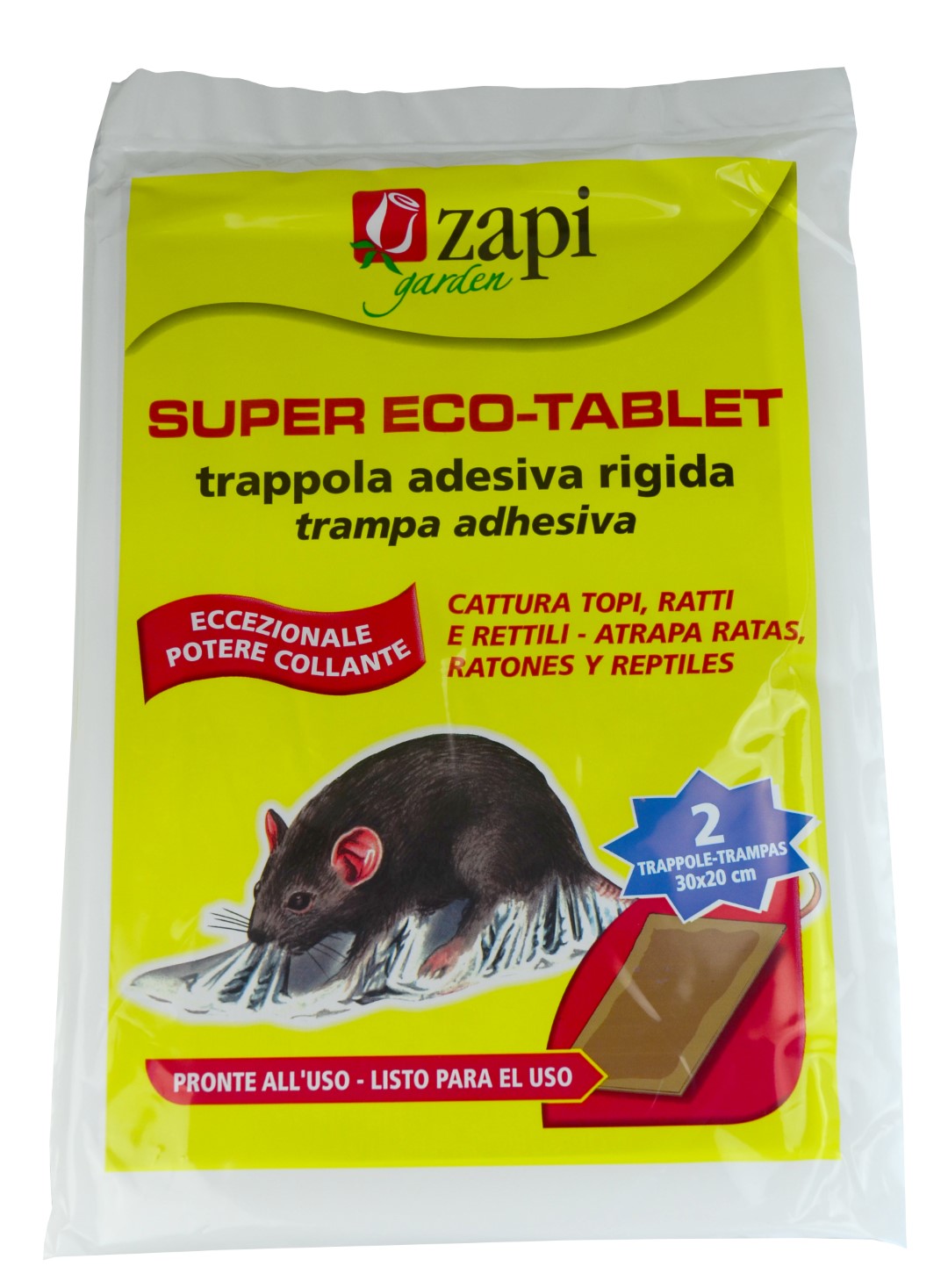 Zapi Super Tablet Rats and Mice sticky trap 19 x 28 cm