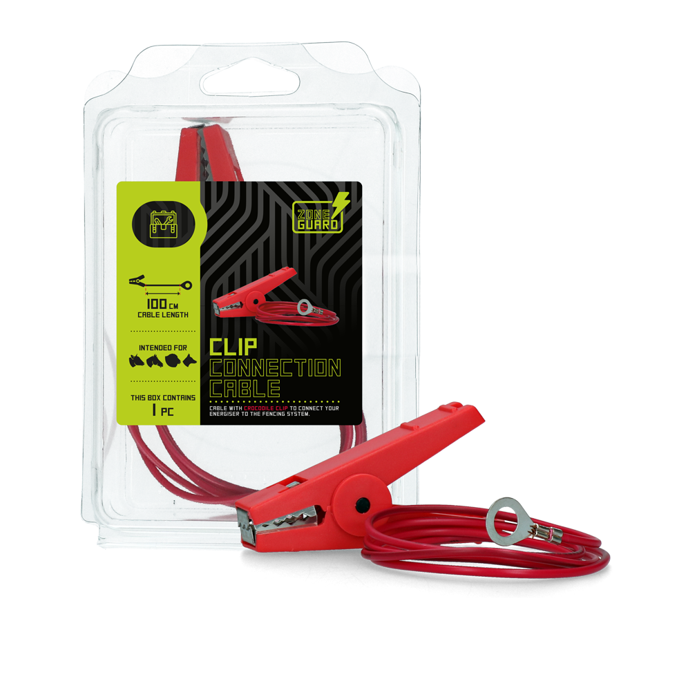 ZoneGuard Crocodile clip connection cable 100 cm
