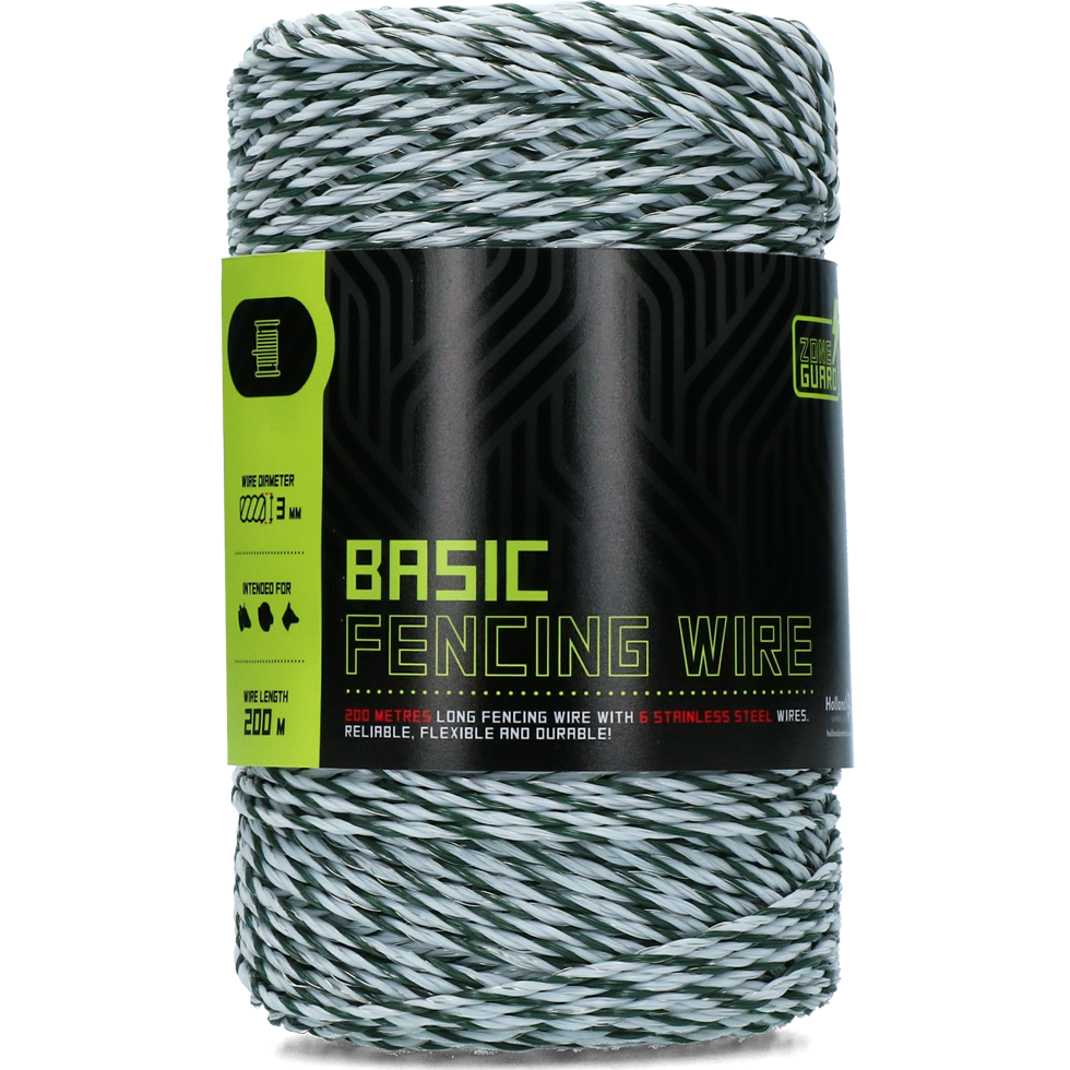 ZONE0065 Zoneguard Basic Fencing Wire 3 mm 200 m - Image 1