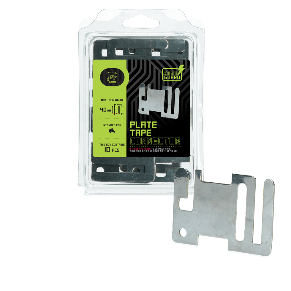 ZoneGuard Tape connector start end plate stainless steel