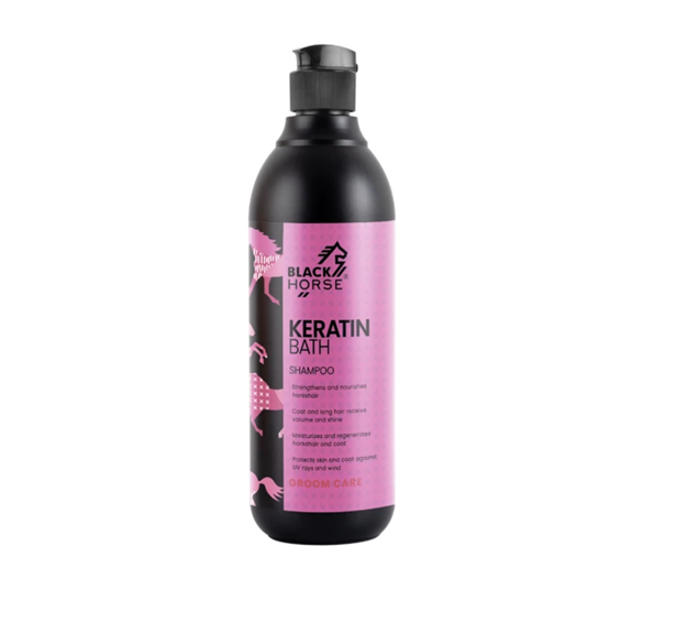 keratin bath shampoo BLACK HORSE Strengthening shampoo KERATIN BATH 500 ml. - Image 1