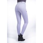 HKM Riding leggings -Lavender Bay- silicone full seat - Image 12