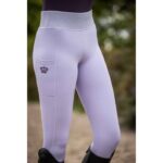 HKM Riding leggings -Lavender Bay- silicone full seat - Image 13