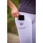 HKM Riding leggings -Lavender Bay- silicone full seat - Image 15