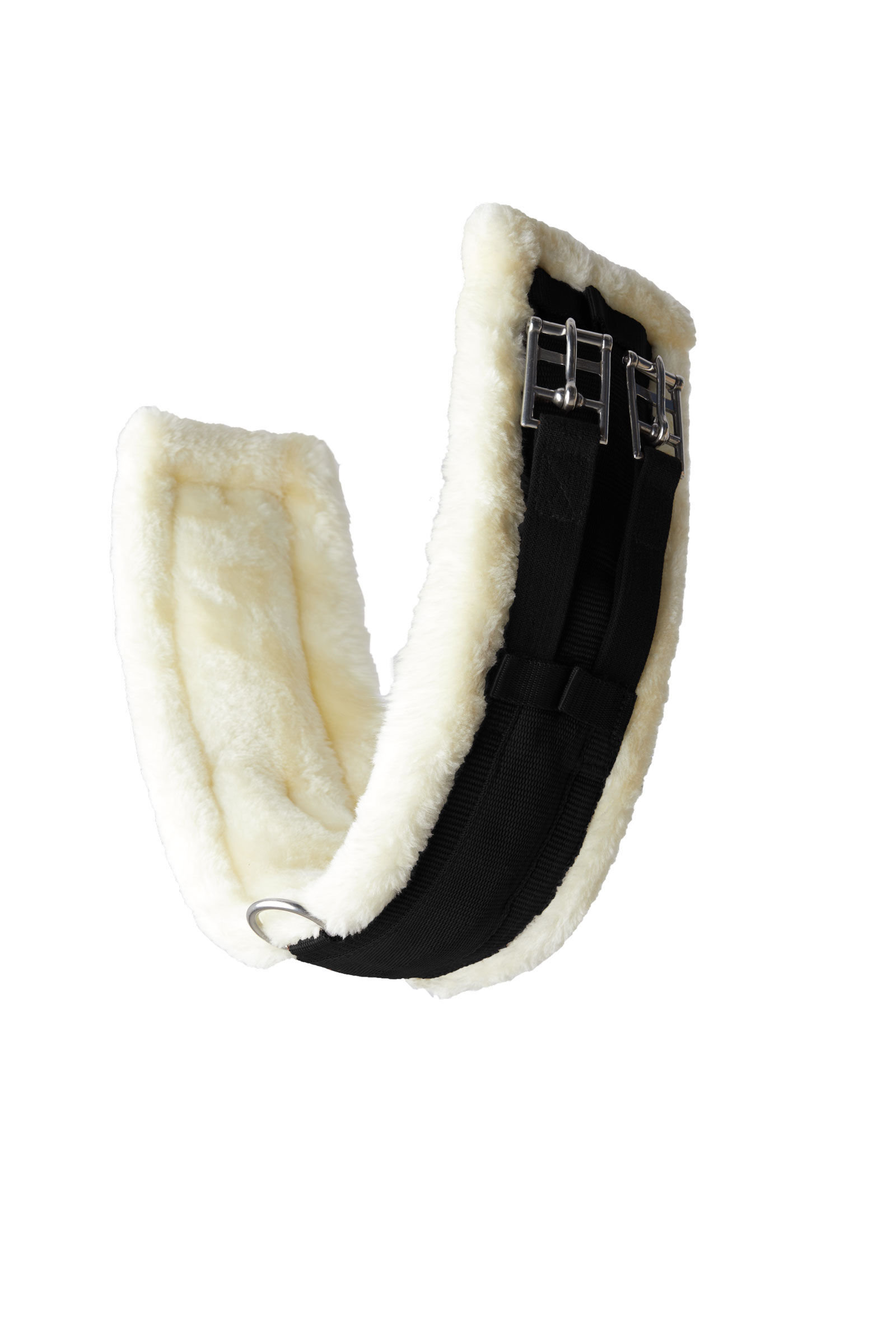 Horze Tartu Neoprene Dressage Girth with Fixed Faux Fur