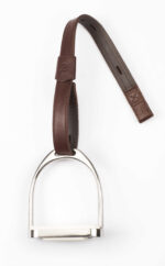 BATES leather/synthetic stirrup leathers with hooks - Image 2