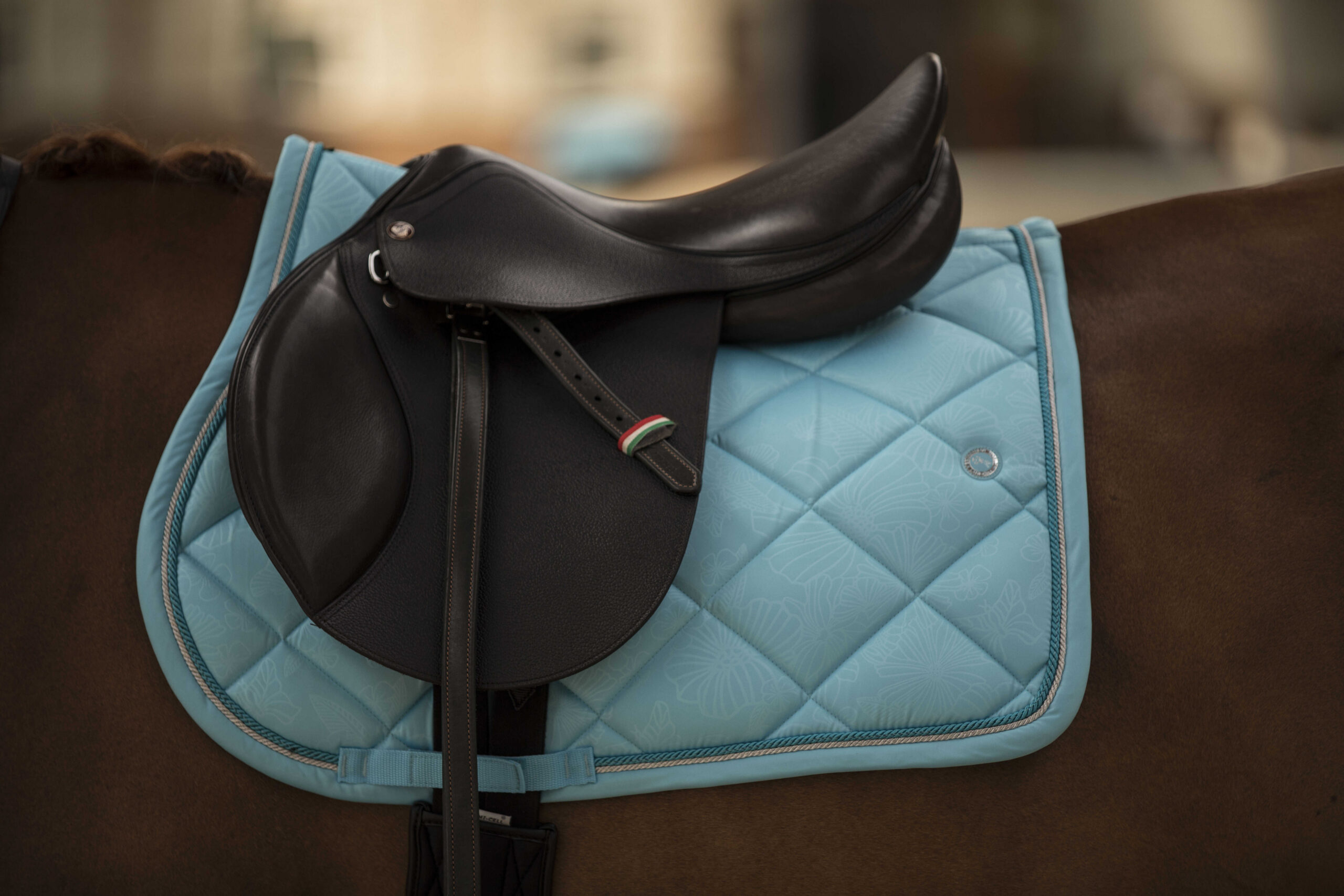 220006012_ambi_1 LAMI-CELL Saddle Pad - Floral - Image 1