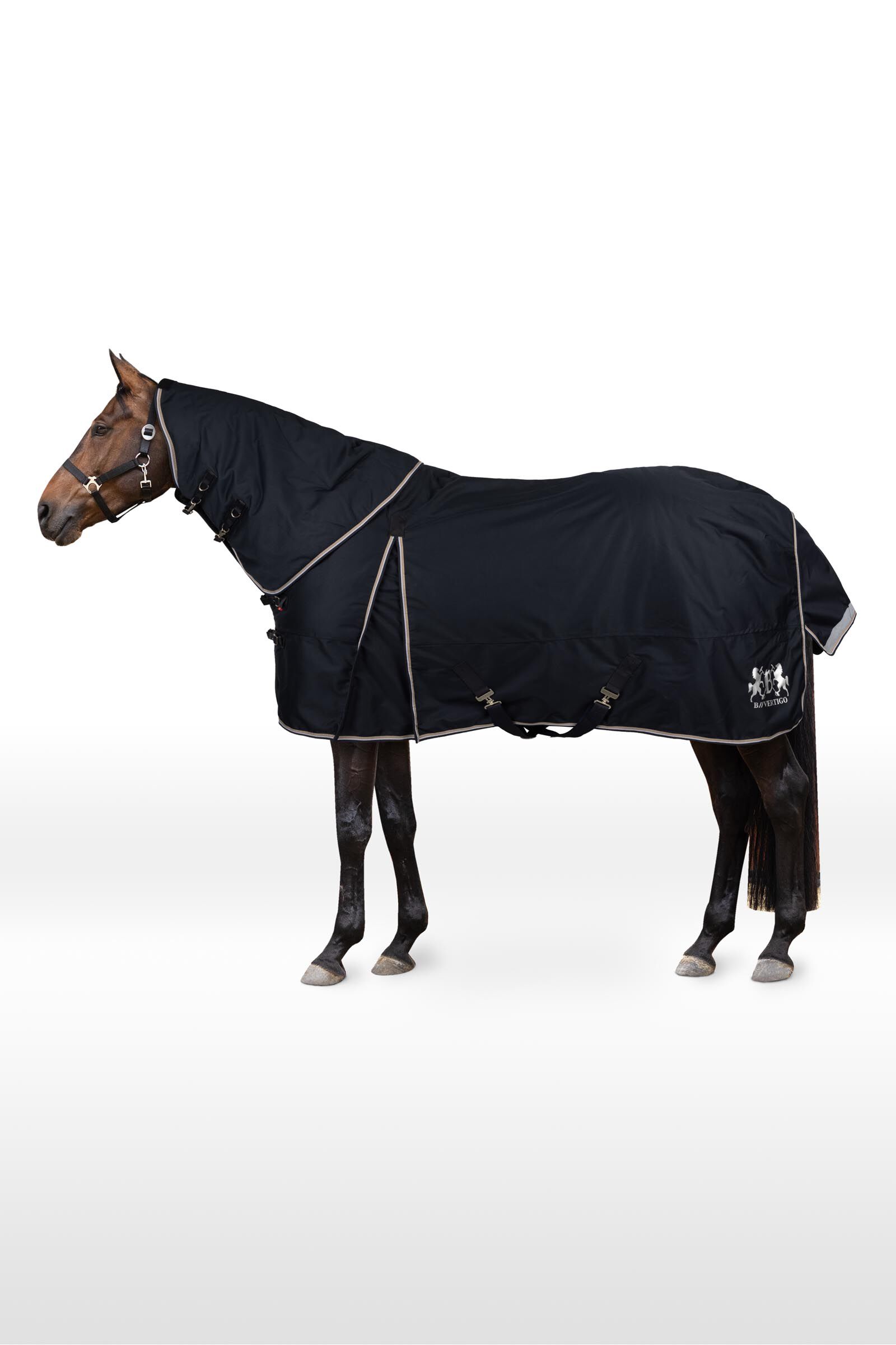 B Vertigo Georgina Turnout Rug with Detachable Neck, 250g