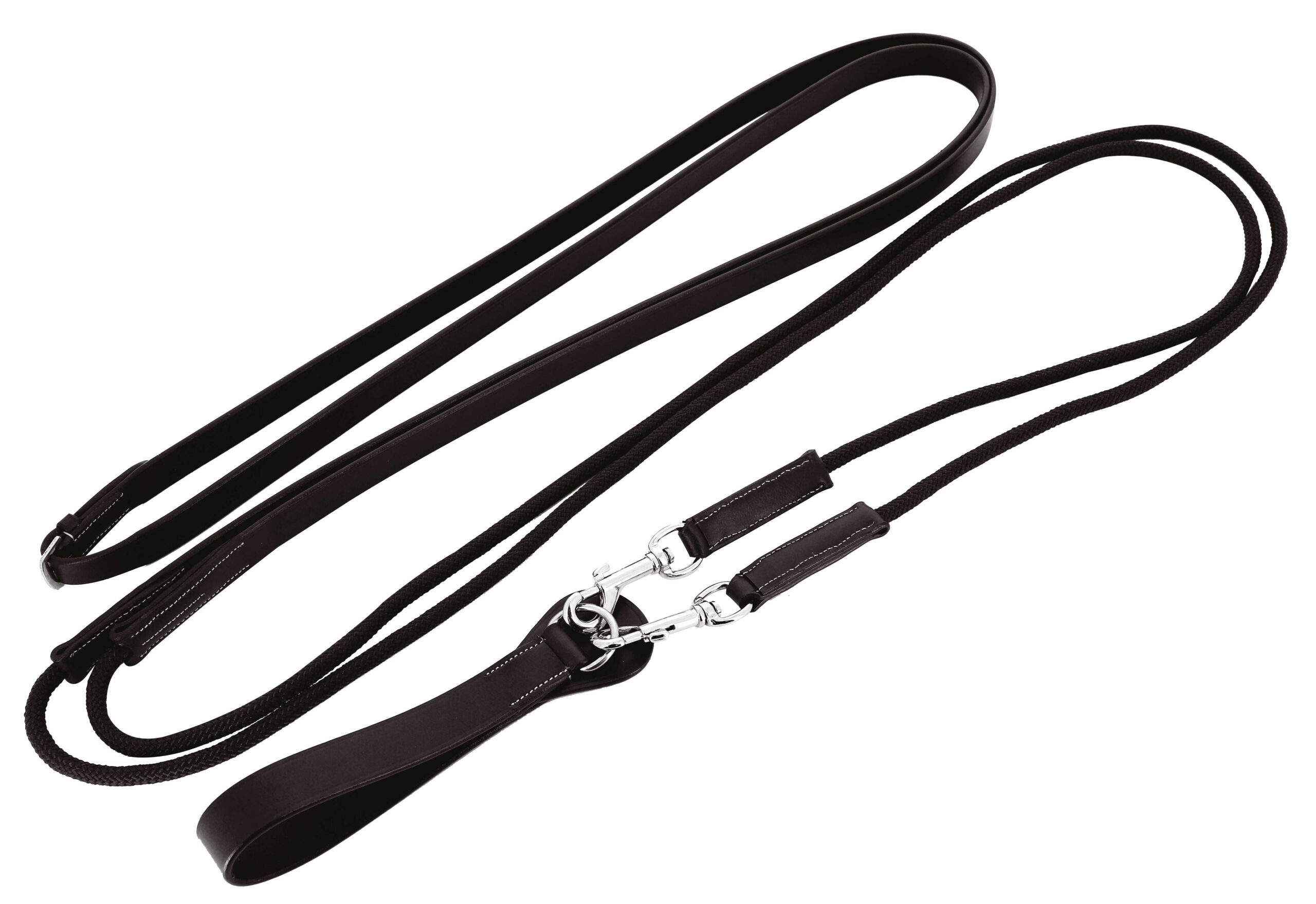NORTON PRO draw reins made of leather/cord