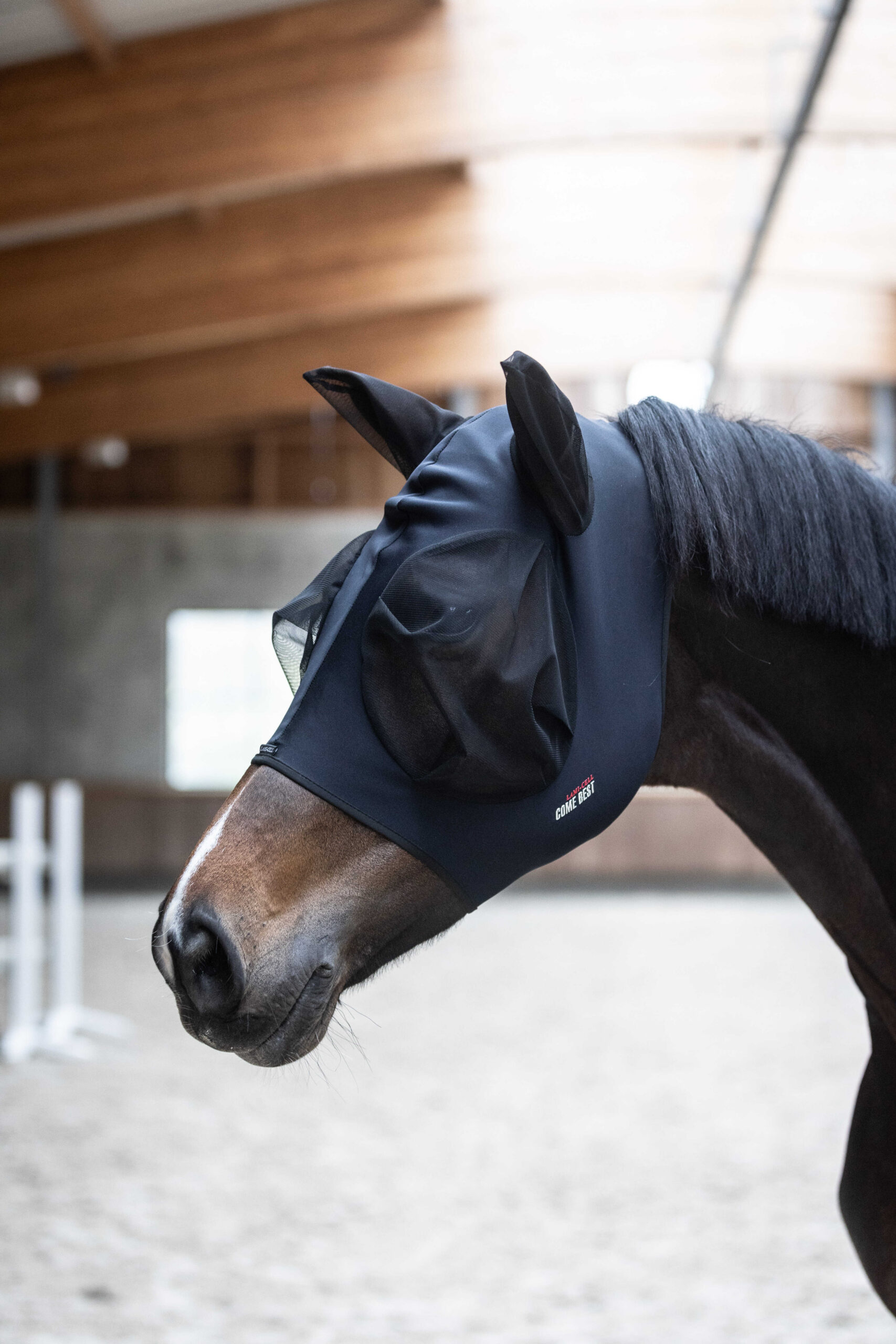 306043302_ambi_1 LAMI-CELL Fly Mask - Titanium Come Best - Image 1